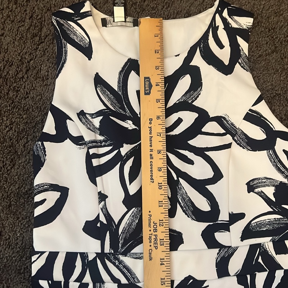 I.N.C Blue and White Summer Mini Sleeveless Daisy Dress - Picture 10 of 12